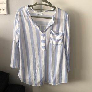 Striped Long Sleeve Blouse